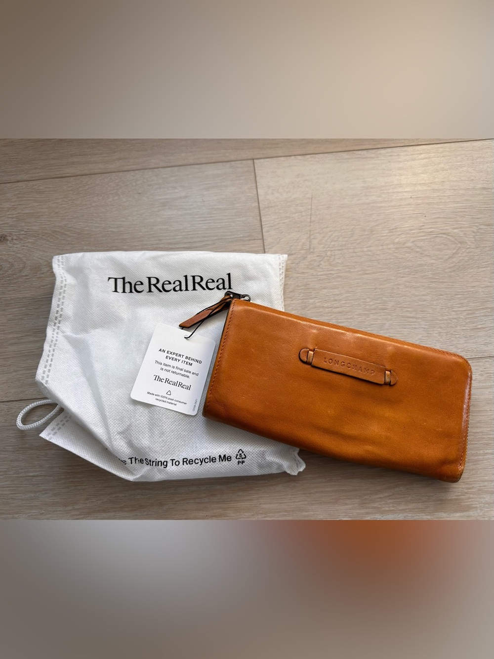 Vintage Longchamp Cogac Leather Continental Wallet - Authenticated